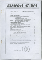 Rassegna N. 100 – Anno XVII, Luglio-Settembre 1998