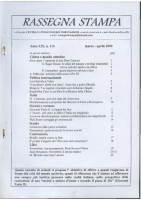 Rassegna N. 110 – Anno XIX, Marzo-Aprile 2000