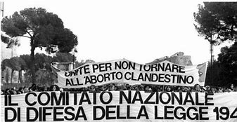 si manifesta per l'aborto e la legge 194