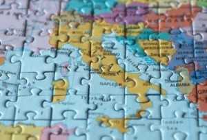 Puzzle map: Rom and Italy macro