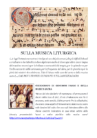 SULLA MUSICA LITURGICA